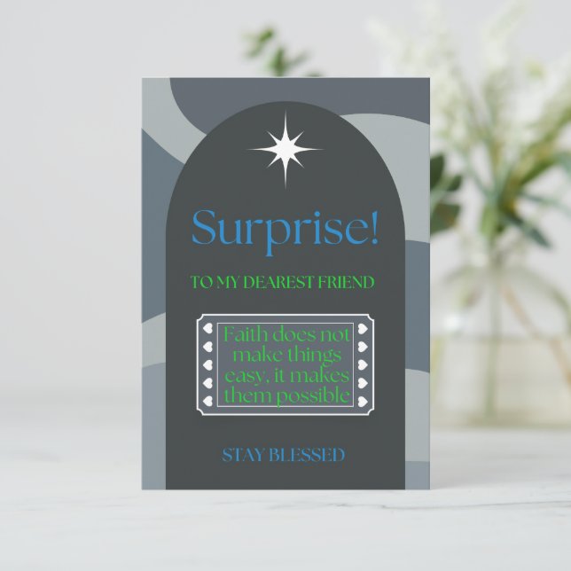 Fé torna impossível (Em pé/Frente)