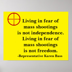 'fear of mass shootings,' poster