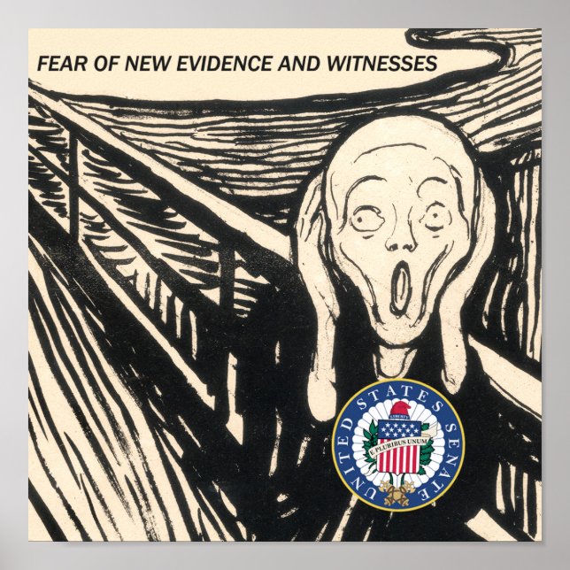Fear Of New Evidence And Witnesses Poster (Frente)