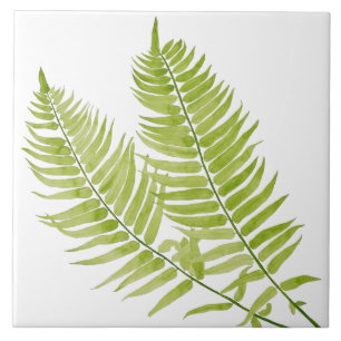 Feathery Fern em Azulejo cerâmico