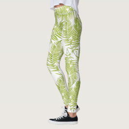Feathery Fern sobre Leggings