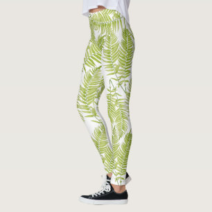 Feathery Fern sobre Leggings