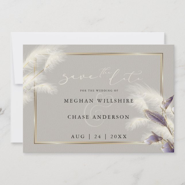 Feathery Pampas Grass Amethyst Anthurium (Frente)