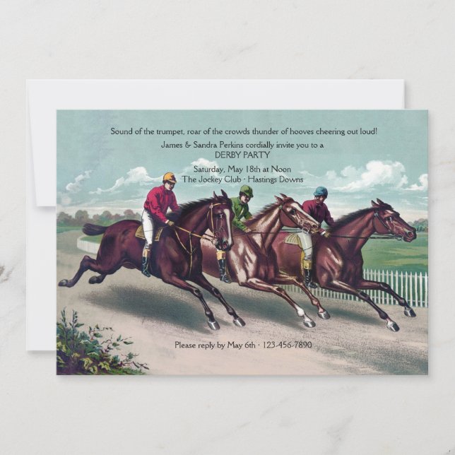 Fechar Convite Derby Race (Frente)