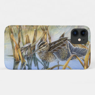 Feche uma capas de iphone de manhã fria