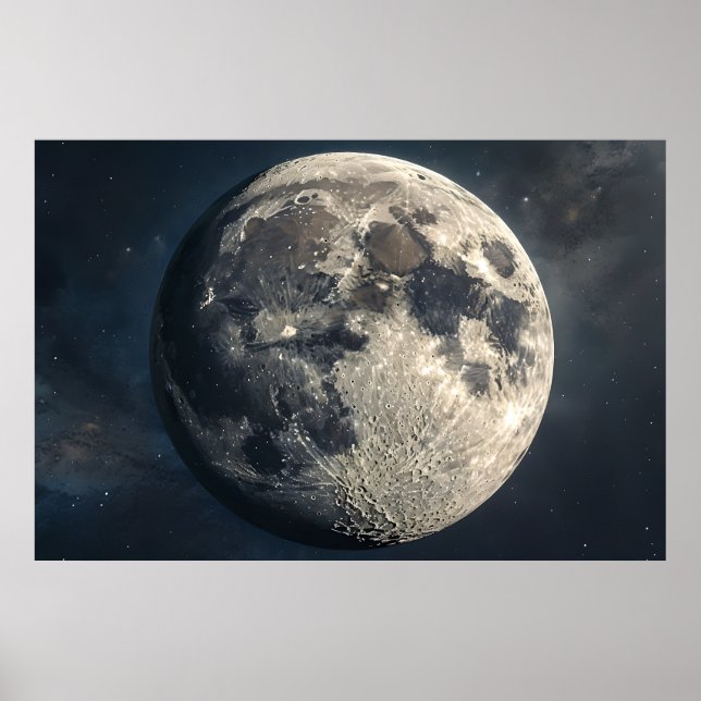 Fecho da Lua - Poster Lunar Surreal (Frente)