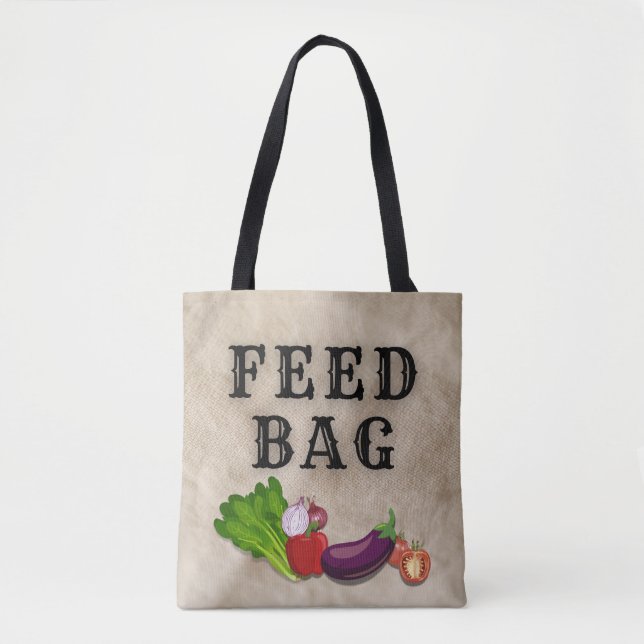"FEED BAG" - Bolsa de uso diário e multiuso (Frente)