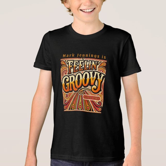 Feelin Groovy Kids Personalizados com Vintage dos  (Frente)
