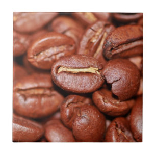 Feijões de café torrados
