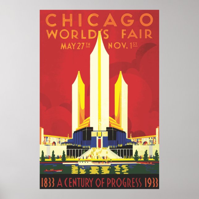 Feira do Mundo Vintage Chicago, Poster 1933 (Frente)