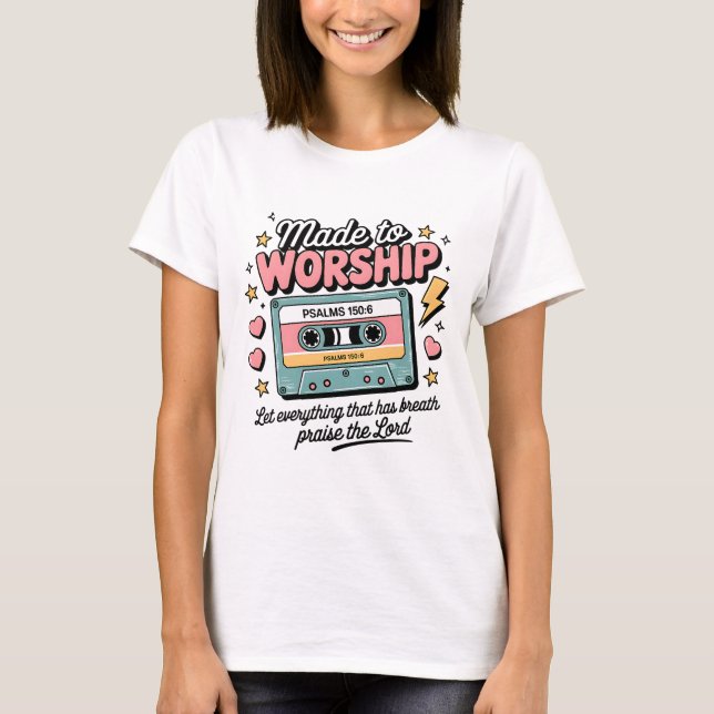 Feita à Camisa do Culto | Tee Retro Christian 90 (Frente)