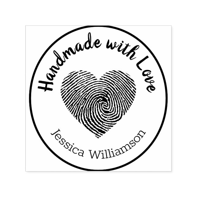 Feita à mão com Carimbo Carimbo Carimbo Personaliz (Design)