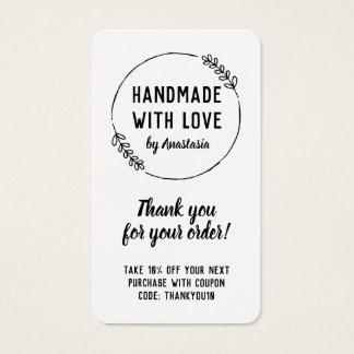 Feita à mão com Doodle Wreath Muito obrigado