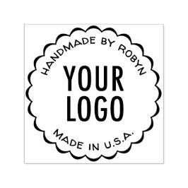 Feita à mão por carimbo de autoimpressão com logot