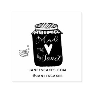 Feita com amor Carimbo do produto