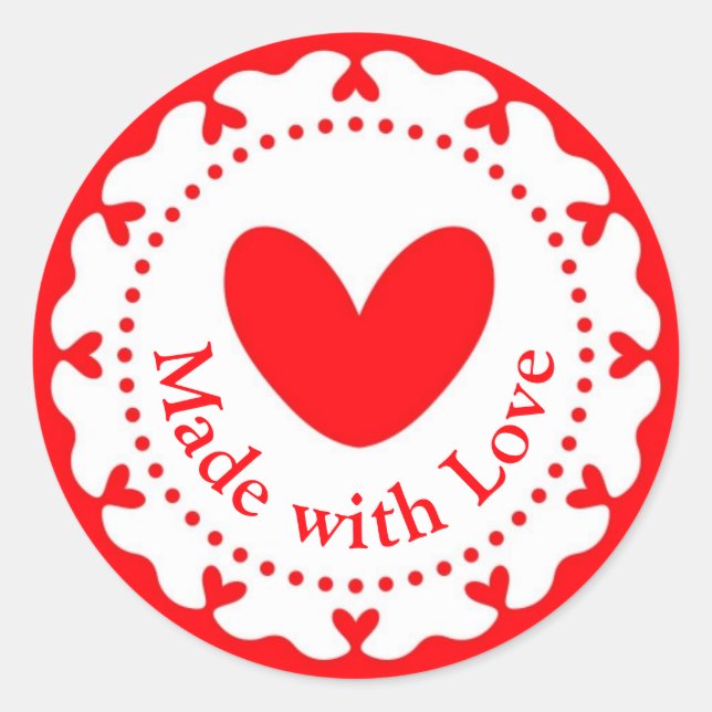 Feita Com Amor Etiqueta Homemade (Frente)