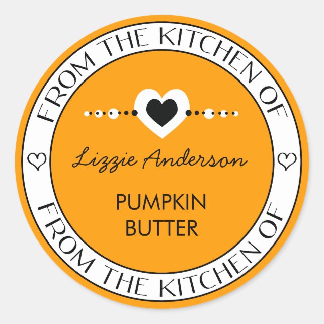 Feita com Amor pela Cozinha da Etiqueta | Laranja (Frente)