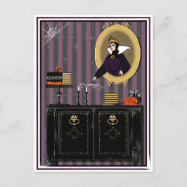 Feiticeira Branca de Neve das Halloween e cartão p