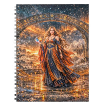 Feiticeira Cósmica – Caderno Espiral de Fantasia