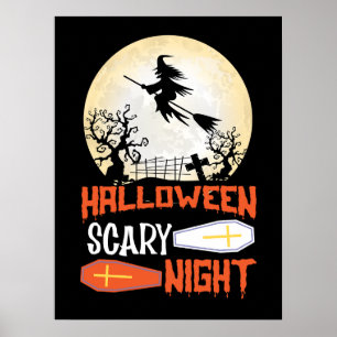 Feiticeira Voadora, Poster de Halloween Night Spoo