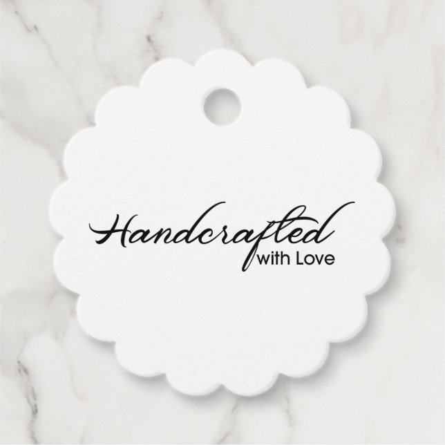 Feito à mão com a etiqueta de amor (Frente)