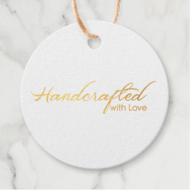 Feito à mão com a etiqueta de amor