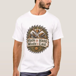 Feito à Mão Feito para Durar Camiseta de Marcenari