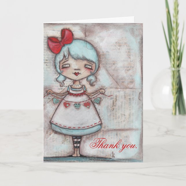 Feito com amor - Cartões de agradecimentos (Frente)