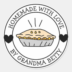 Feito com Amor, Etiquetas para Torta de Maçã Artes