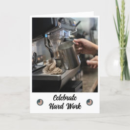 Feito com cuidado - Um Cartão de Dia do Trabalho