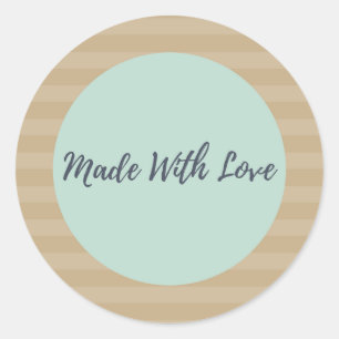 Feito com etiquetas do amor