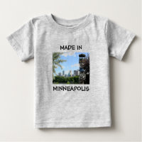 Feito em Minneapolis, camisa de bebê