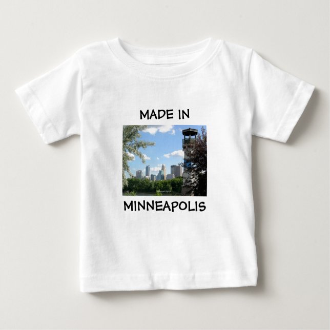 Feito em Minneapolis, camisa de bebê (Frente)
