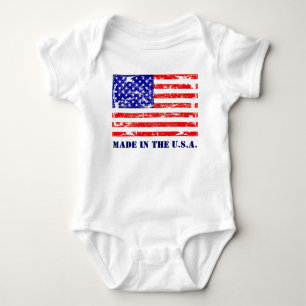 Feito na camisa da bandeira americana T dos EUA