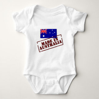 feito na camisa do bebê de Austrália