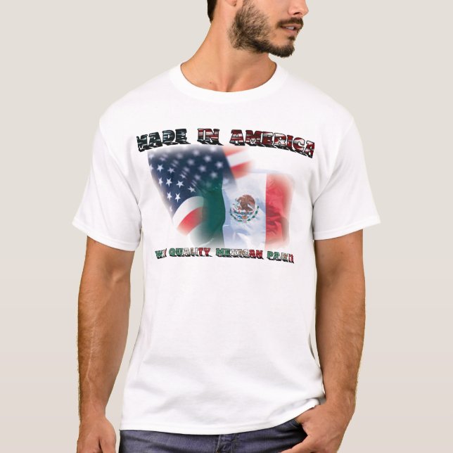 Feito nas peças mexicanas de América w - camisa de (Frente)