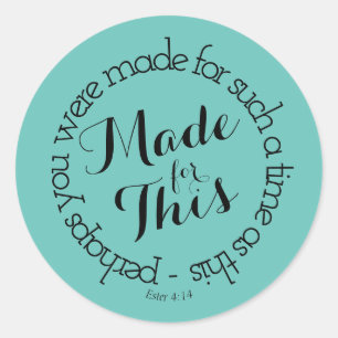 Feito para este adesivo redondo clássico