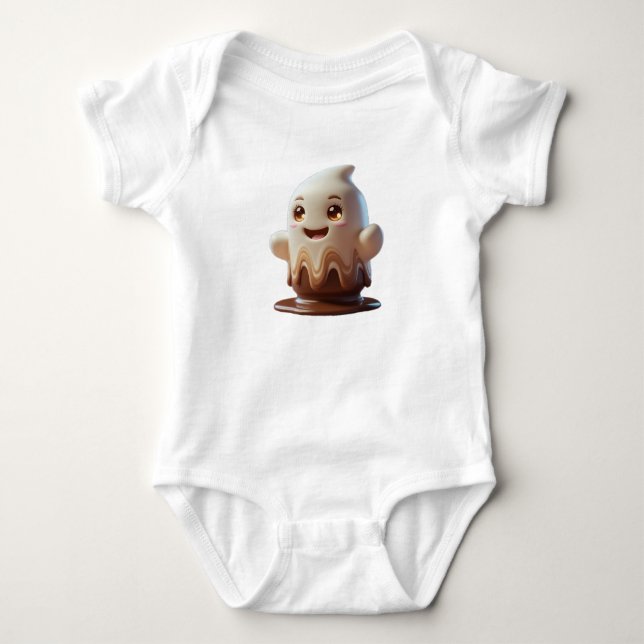 Feito sob medida com amor para o seu Body de Bebê (Frente)