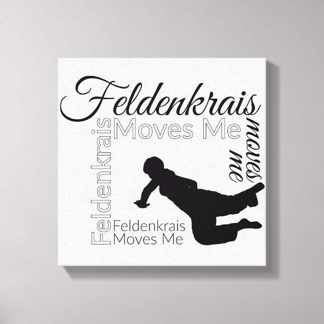 Feldenkrais me move Canvas | Preto e branco (Frente)
