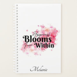 Felicidade Blooms de Dentro do Planejador