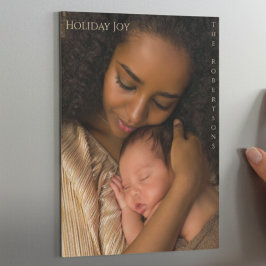 Felicidade de Férias Moderno Ímã de Foto de Natal