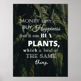 Felicidade é Plantas Poster