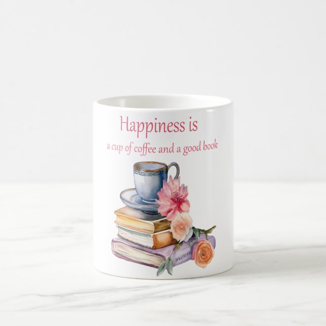 Felicidade é uma xícara de café e um bom livro (Centro)