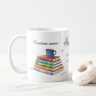 Felicidade É uma Xícara de Café & um Bom Livro Can
