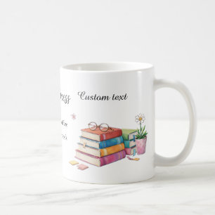 Felicidade É uma Xícara de Café & um Bom Livro Can