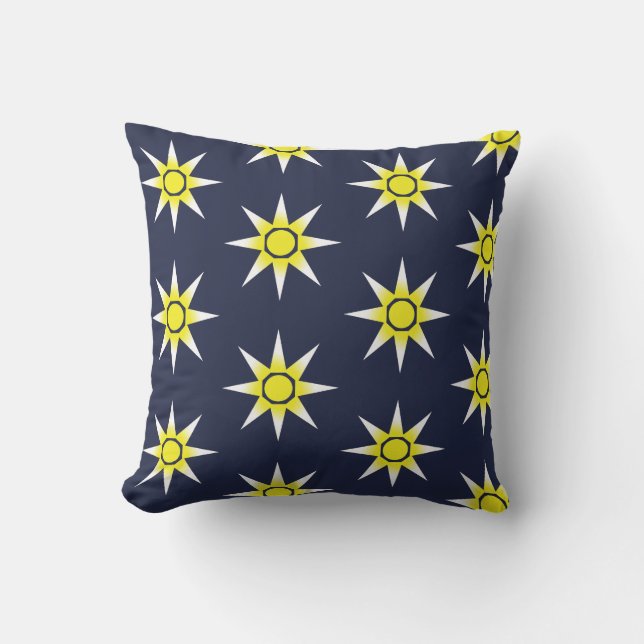 Felicidade Magia Sol Patrão Almofada Cushion (Frente)