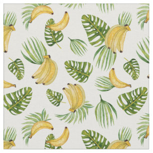 Felicidade tropical: Bananas e Tecido de plantas e