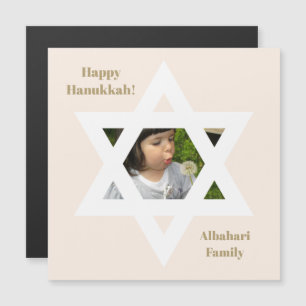 Felicidades do Hanukkah Rosa Corado Foto Fofa