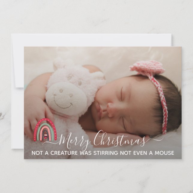 Felicidades Simples de Natal Foto Feliz Natal (Frente)