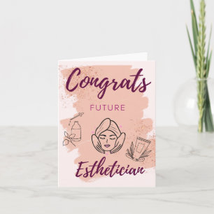Felicita o futuro cartão estético